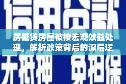 故城房抵贷房屋被按宏观效益处理，解析政策背后的深层逻辑与影响