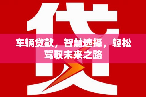 佳冬车辆贷款，智慧选择，轻松驾驭未来之路