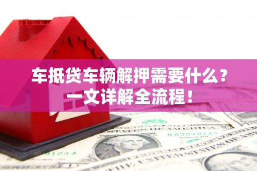 冷水江车抵贷车辆解押需要什么？一文详解全流程！