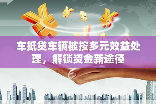 荔浦车抵贷车辆被按多元效益处理，解锁资金新途径